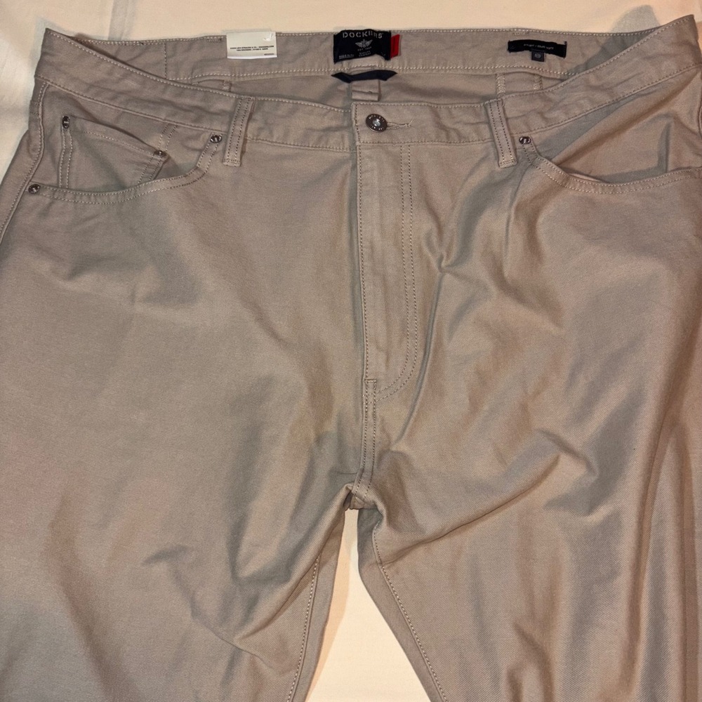 NWT Dockers Mens Big & Tall Comfort Knit Jean Cut Straight Fit Khaki Pants 40x36